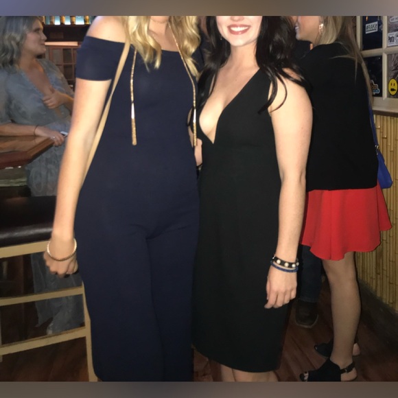Lulu navy blue jumpsuit - Picture 5 of 5